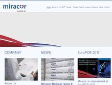 Tablet Screenshot of miracormedical.com